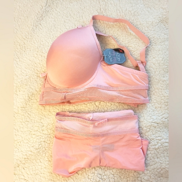 Lovely black fuchsia by secret lace 2pc bra set plus Sz-42C - Picture 5 of 15